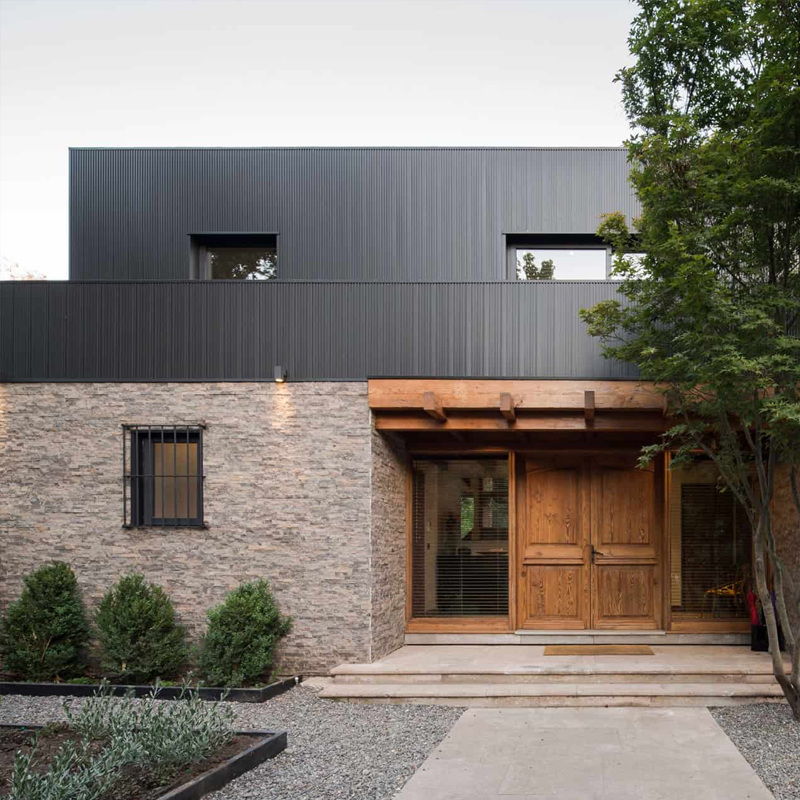 America Modern High-Performance Durable Low-Maintenance Aluminum Fluted Panels for Building Env