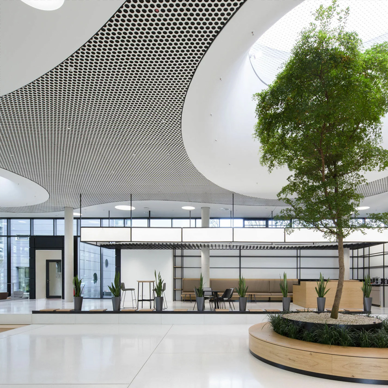 America Perforated Aluminum Ceiling Panels for Commercial and Acoustic Interior Systems