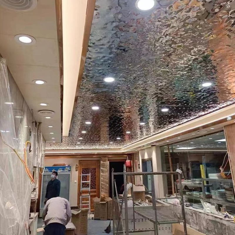 Stainless Steel Water Ripple Ceiling Installation Guide