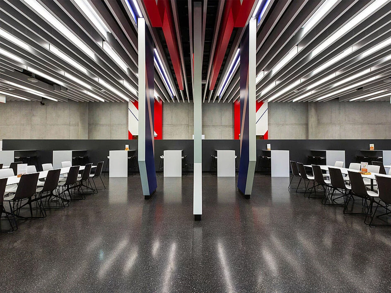 Ludwig-Maximilians-Universität, Munich Strip Ceiling System Aluminum False Metal Panel
