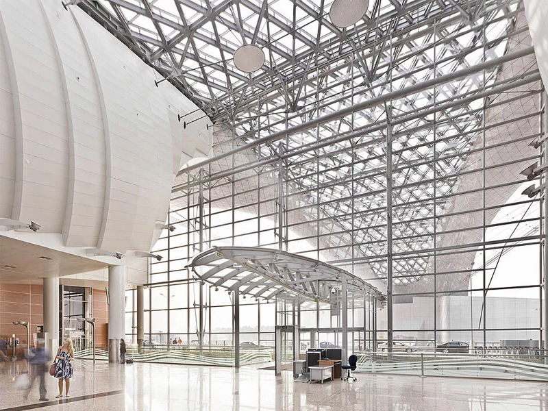 Sheremetyevo International Airport, Terminal D Metal Ceiling System Aluminum
