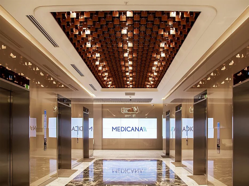 Medicana Ataşehir Hospital, Istanbul Metal Ceiling System Aluminum False Panels