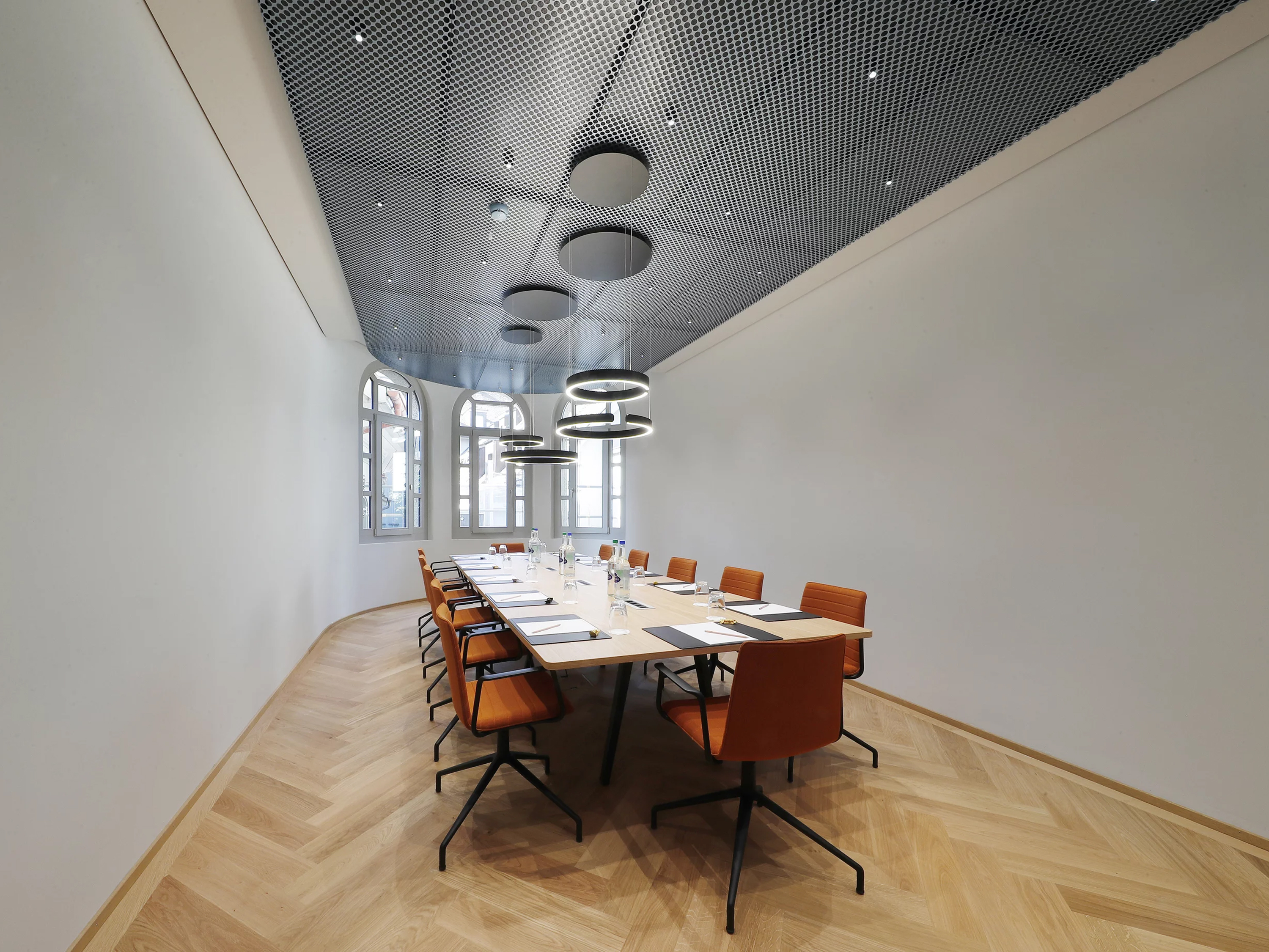 Seminar rooms Hotel Bern Expanded Metal Mesh Ceiling Aluminum panels For Interior