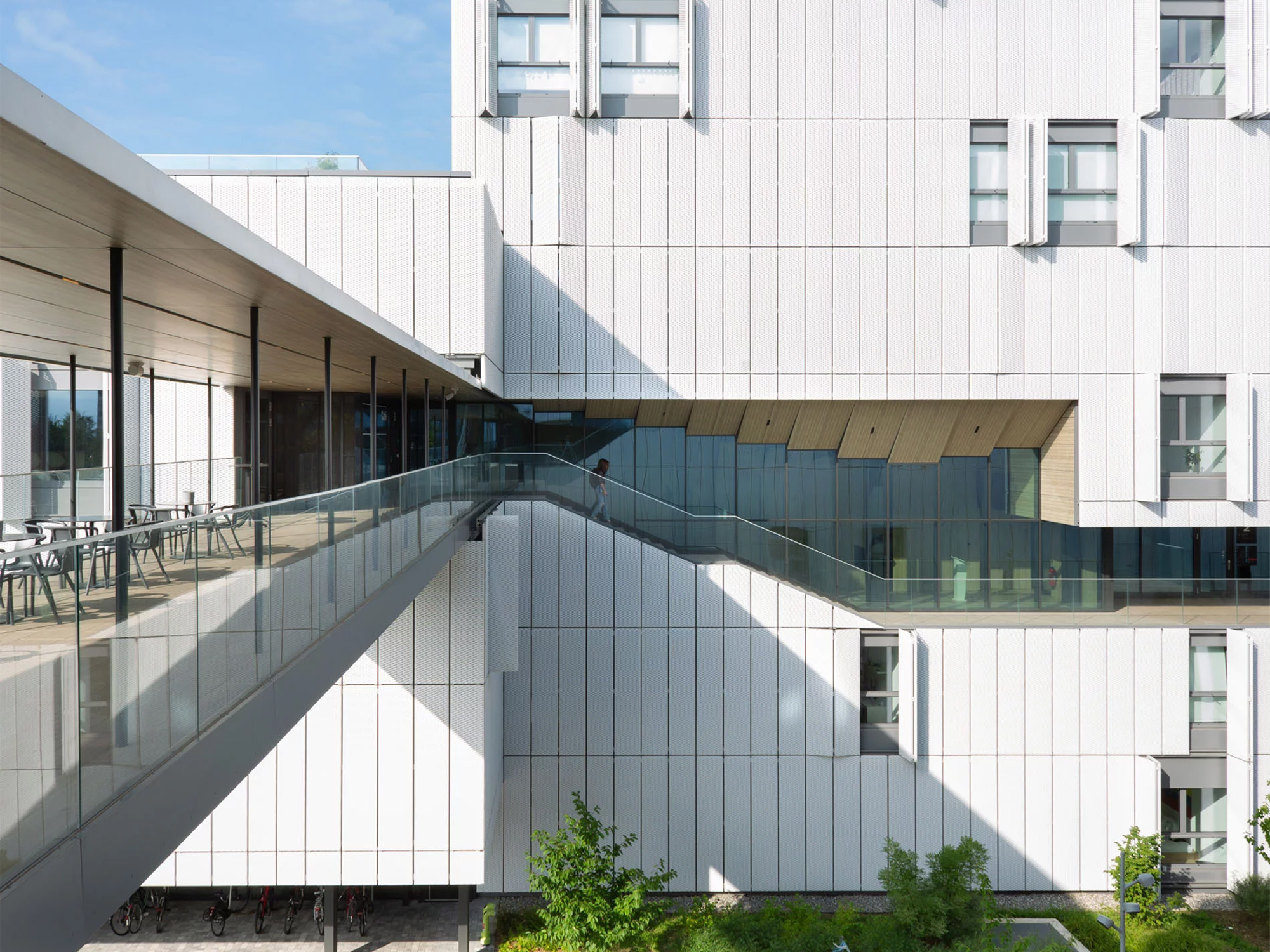 Student residence at Grand Morillon Strip Ceiling System Aluminum False Metal Panel