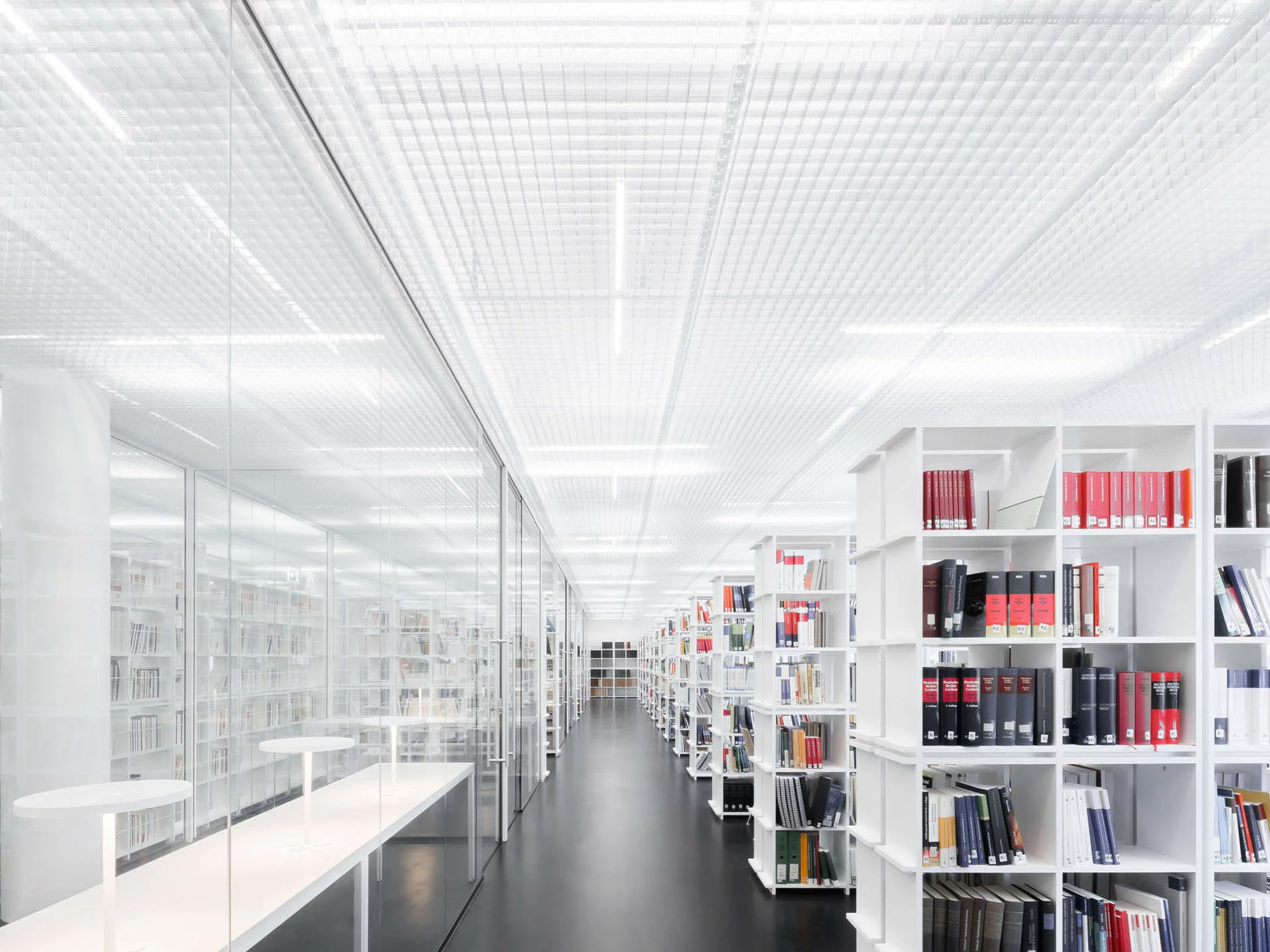 UNIVERSITY LIBRARY OPEN GRID CEILING SYSTEMS Aluminum Metal Ceiling