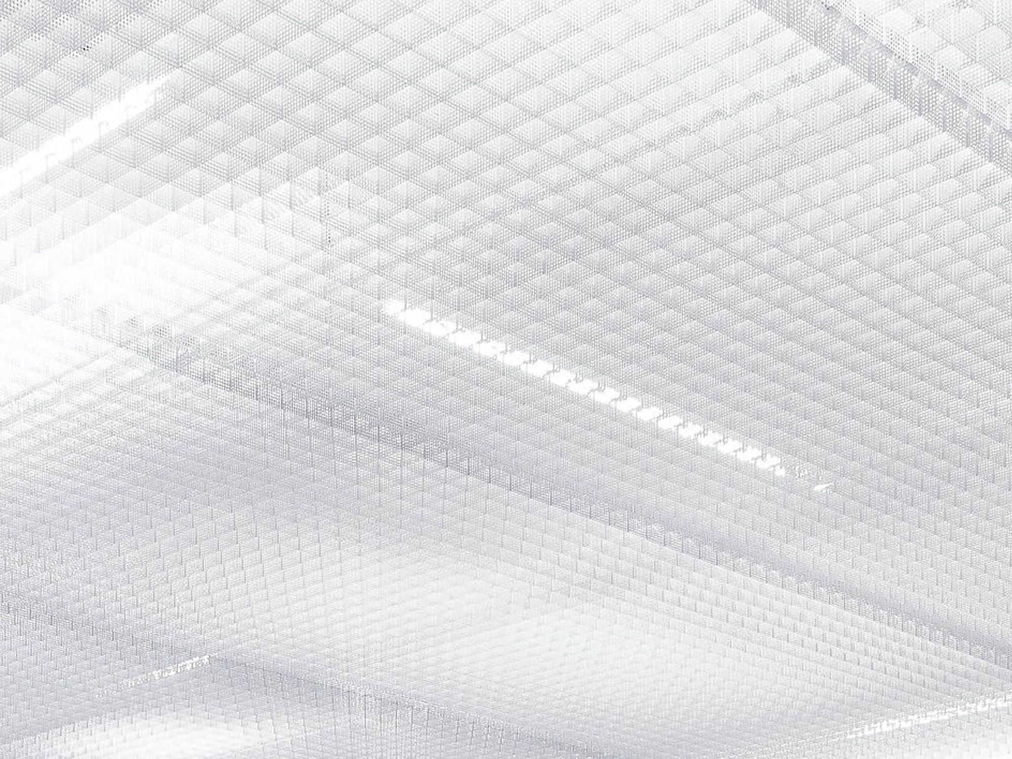 UNIVERSITY LIBRARY OPEN GRID CEILING SYSTEMS Aluminum Metal Ceiling