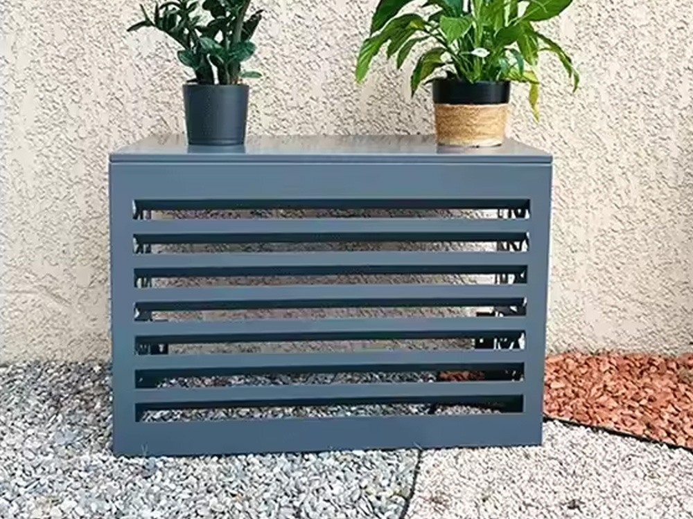 Air Grilles Modern Outdoor Metal Conditioner Protect AC Cover Decorative Aluminum Air Condition