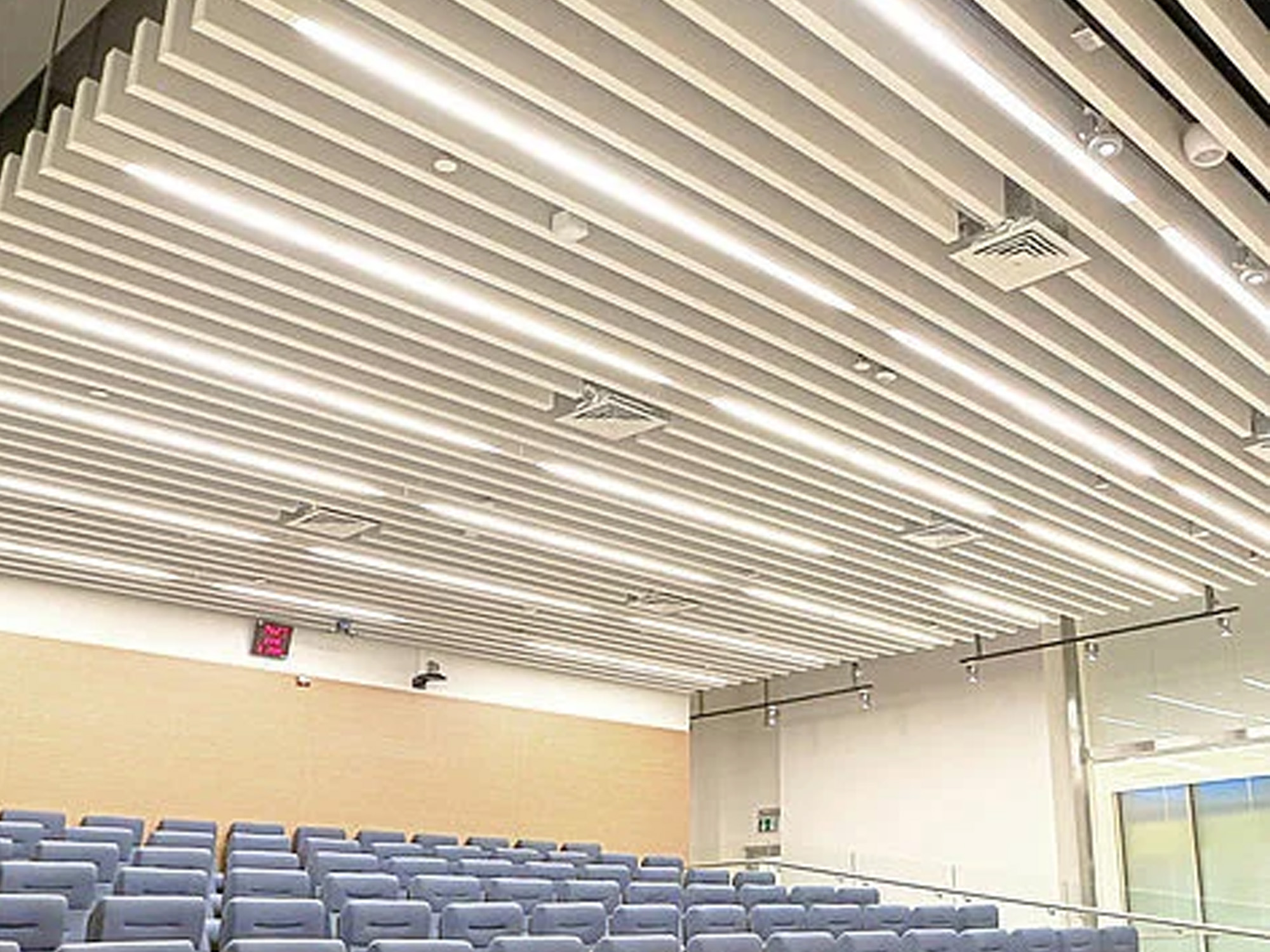 Petroleum Institute Research Center Aluminum Metal Ceiling  Aluminum Linear Metal Ceiling  Customized Ceiling