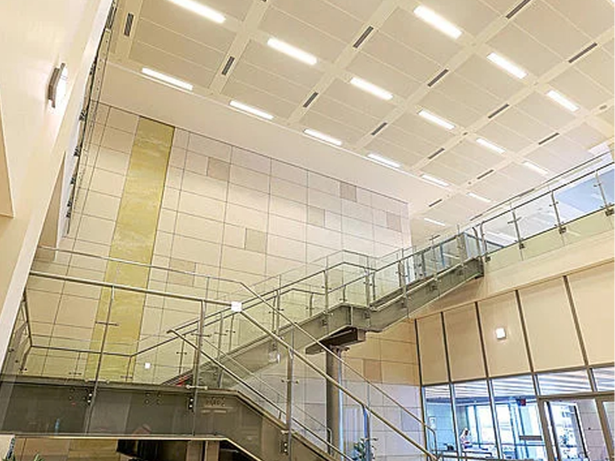 Petroleum Institute Research Center Aluminum Metal Ceiling  Aluminum Linear Metal Ceiling  Customized Ceiling