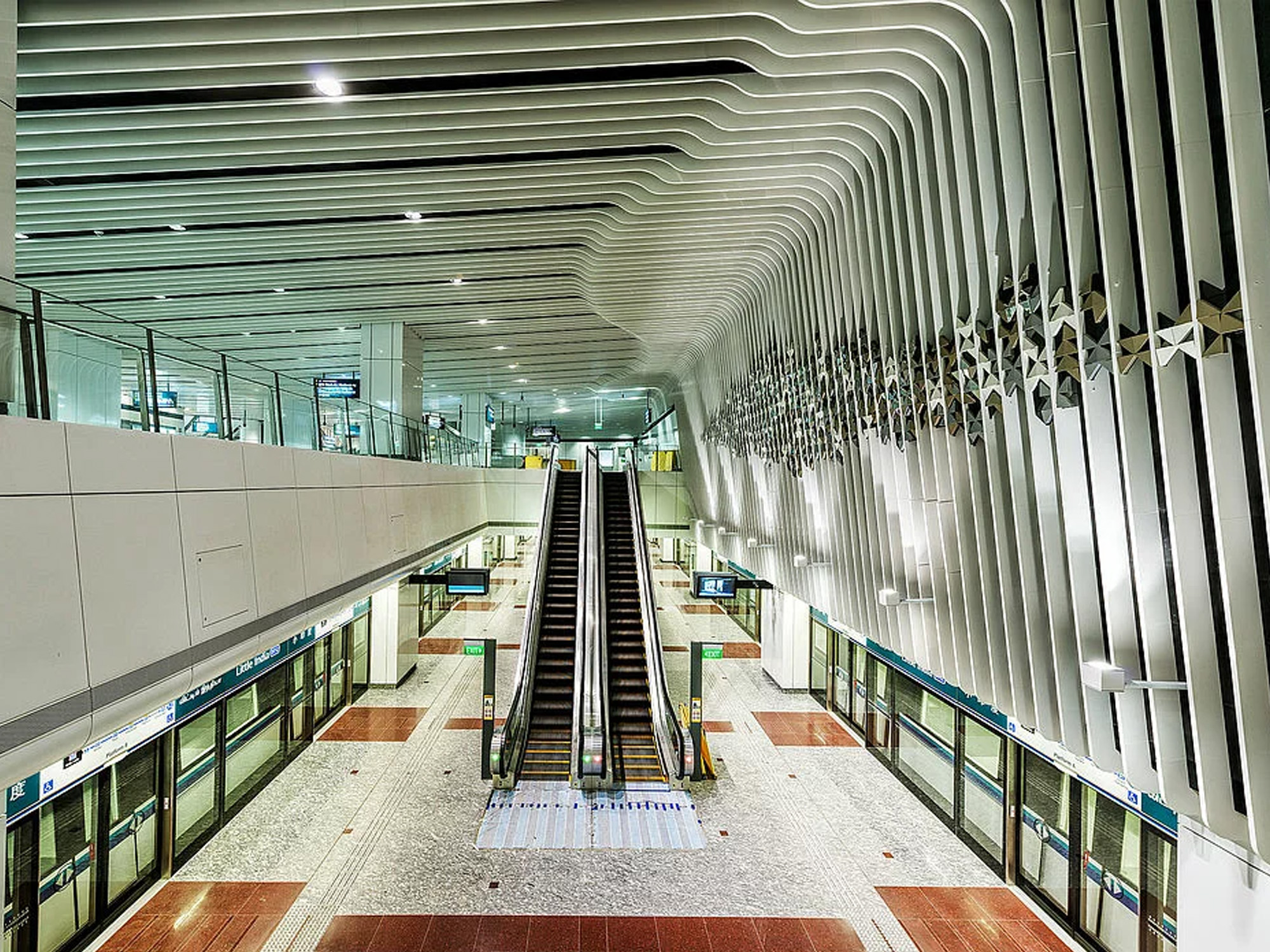 Subway stations Customized Ceiling Aluminum panel Baffle Ceiling