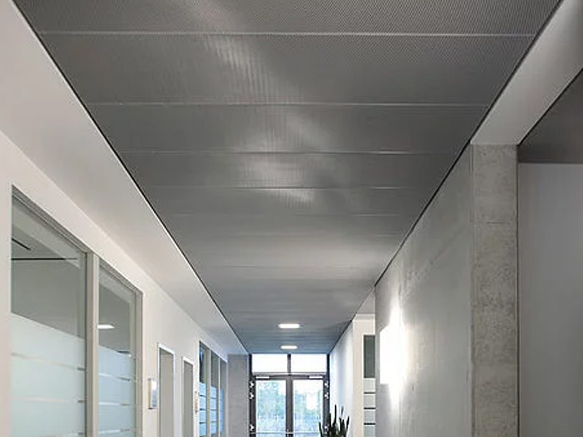 Office Building  Aluminum False Ceiling Panel Strip Ceiling System METAL PANELS