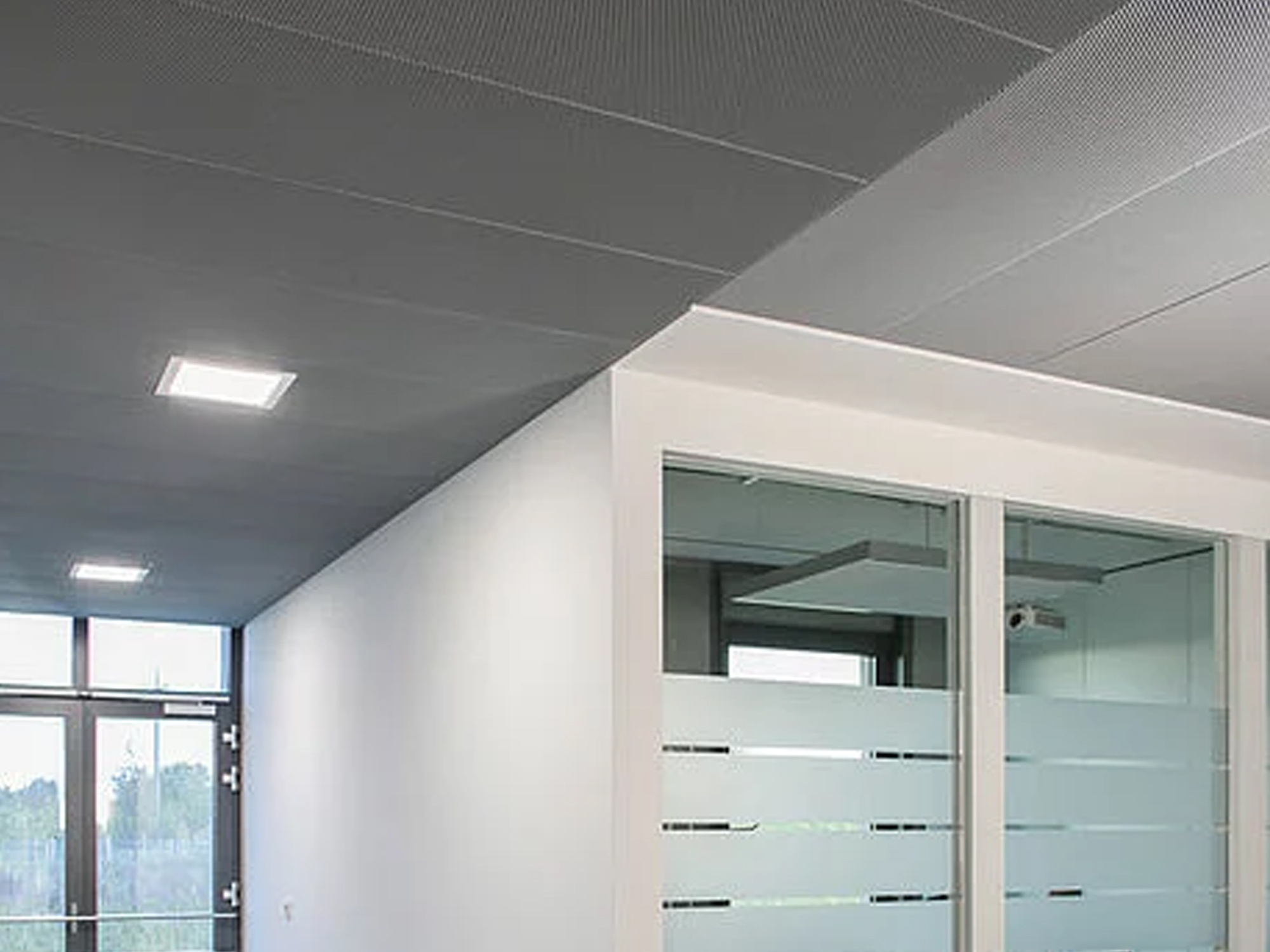 Office Building  Aluminum False Ceiling Panel Strip Ceiling System METAL PANELS