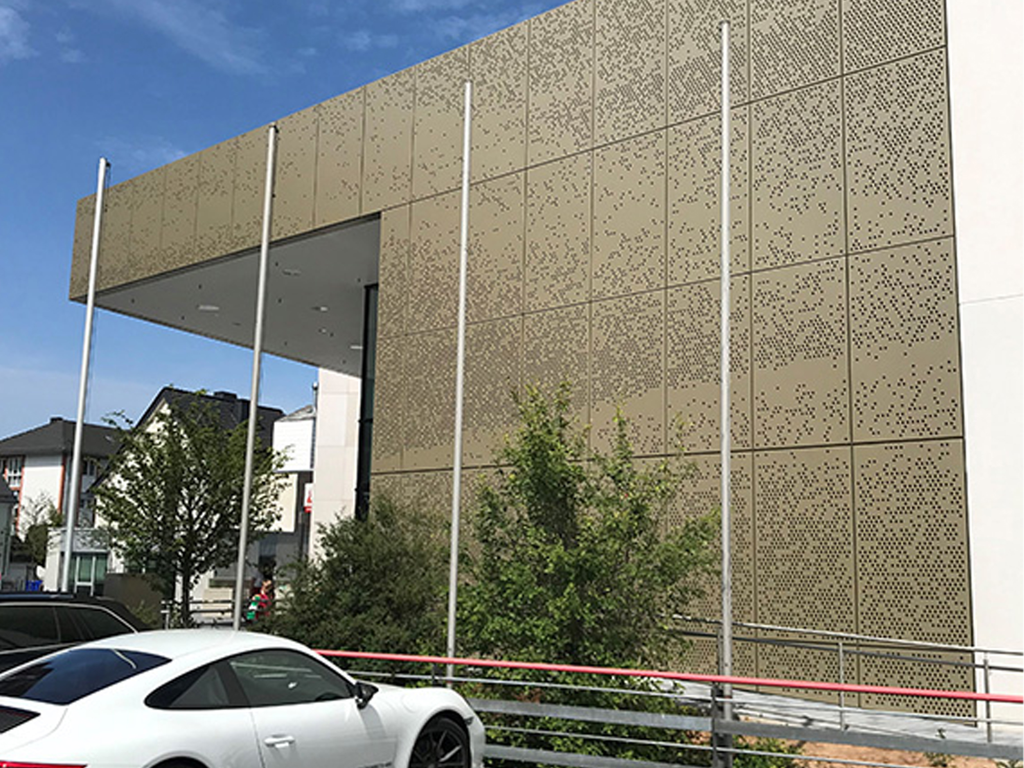 Shopping mall Metal Wall Cladding Acm Cladding Aluminum Wall Cladding