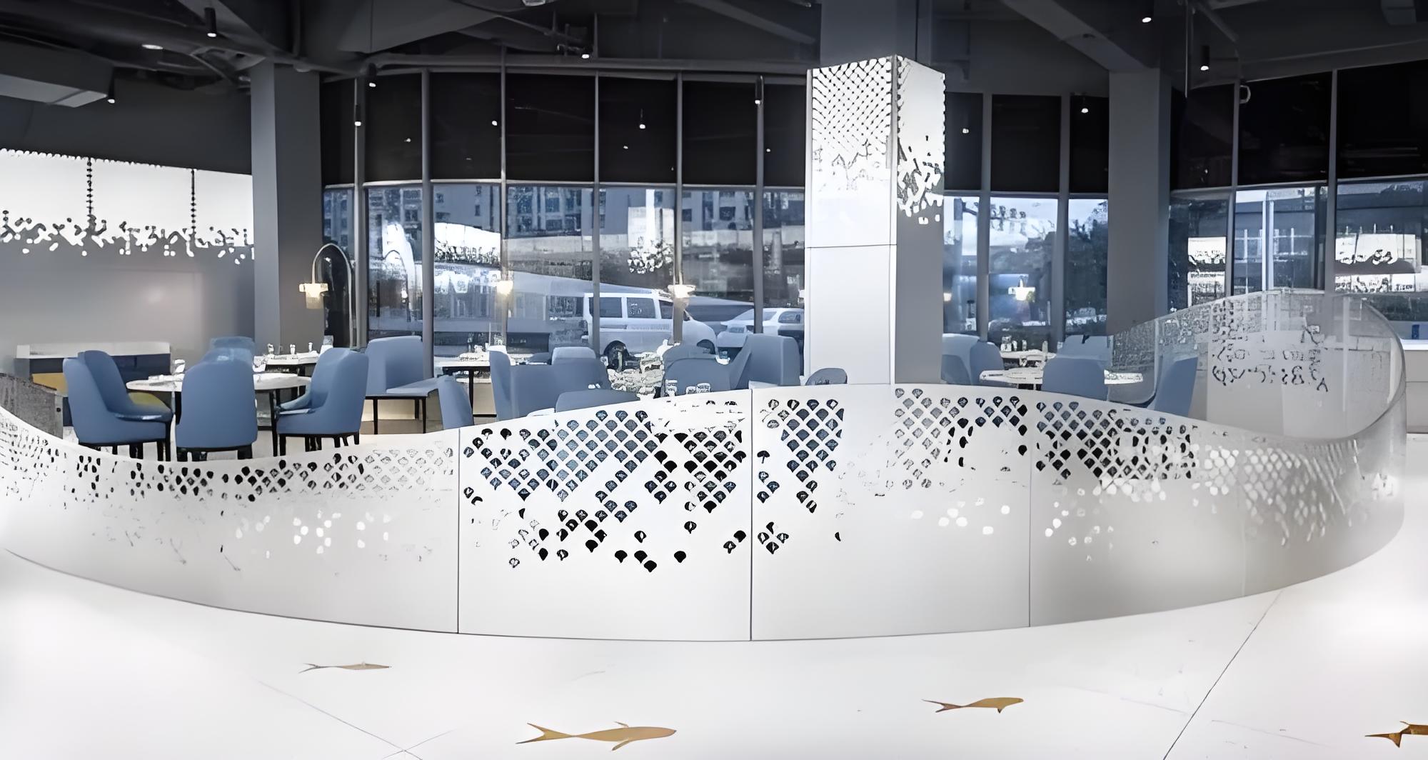 Functional and Stylish: Perforated Metal Ceiling Panels in Café Design