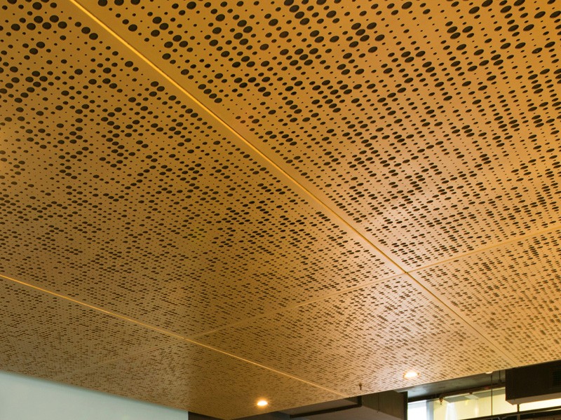 Sustainable Interior Design with Perforated Metal Ceiling Aluminum Panels