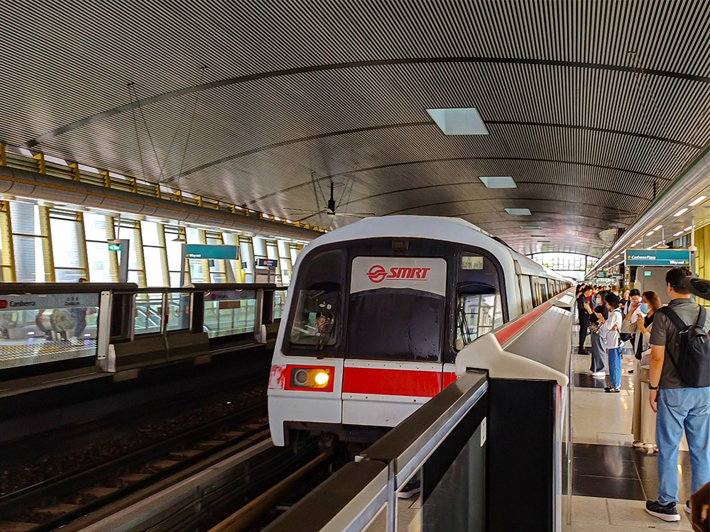 Singapore MRT Canberra Station Exterior Wall Cladding & Metal Ceiling