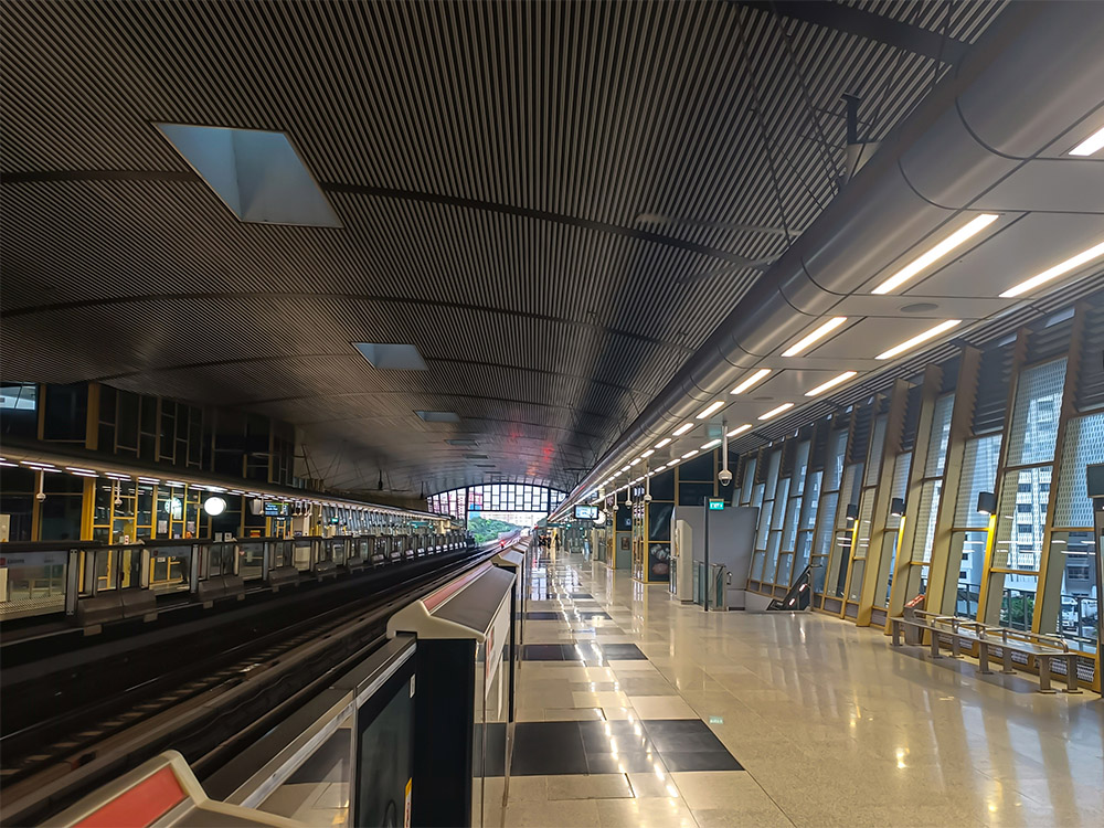 Singapore MRT Canberra Station Exterior Wall Cladding & Metal Ceiling