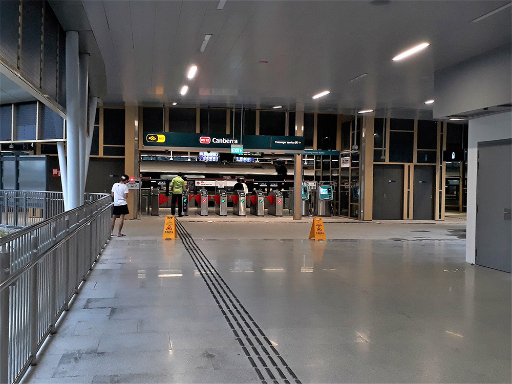 Singapore MRT Canberra Station Exterior Wall Cladding & Metal Ceiling